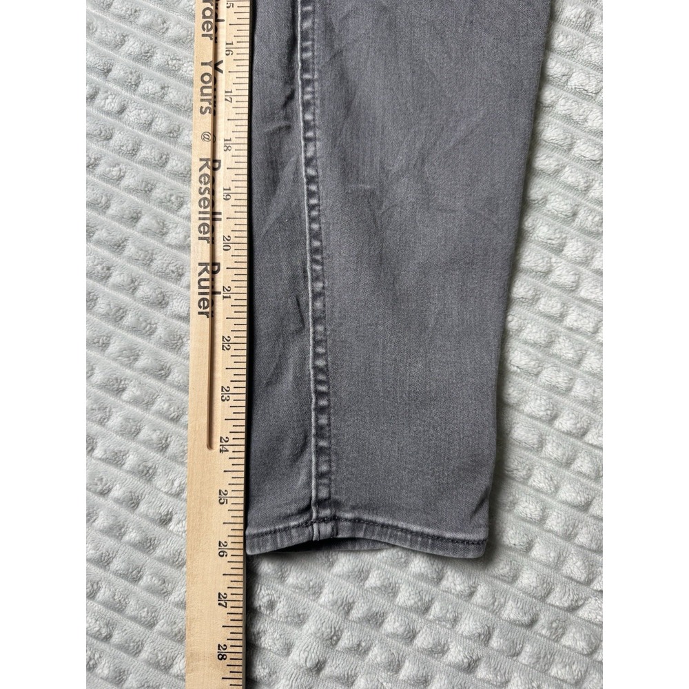7 For All Mankind Womens High Rise Ankle Skinny Black Gray Jeans Size 32 - Picture 8 of 8